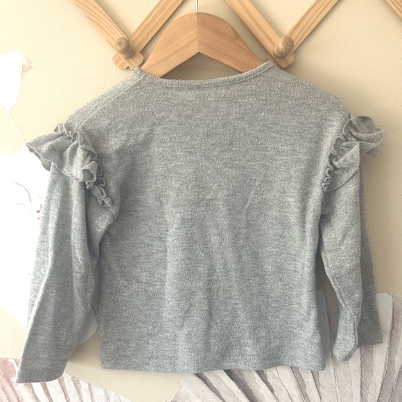 Zara Long Sleeve Ruffled Soft Touch Shirt, 2-3 years - Picture 3 of 8